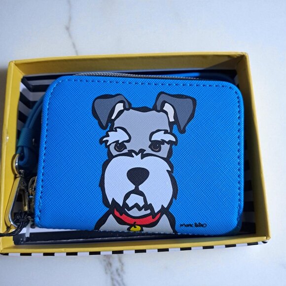 Marc Tetro Handbags - Marc Tetro Blue Schnauzer Wallet NWT